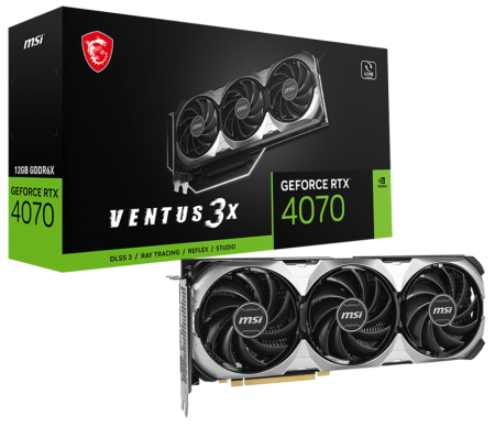 Видеокарта MSI RTX 4070 12 Gb PCI-E 4.0 Ventus 3X E