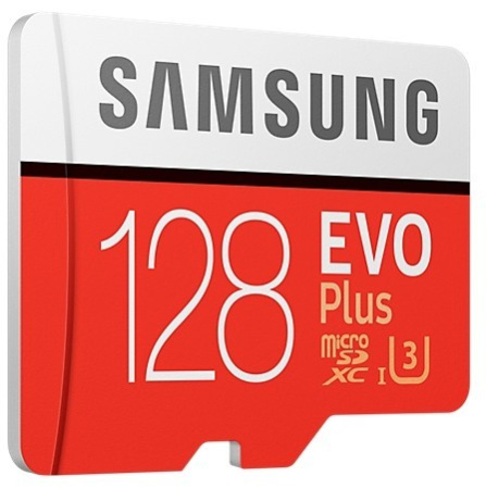 Карта micro-SD 128 GB Samsung MB-MC128KA/RU(EU) EVO PLUS + adapter Class