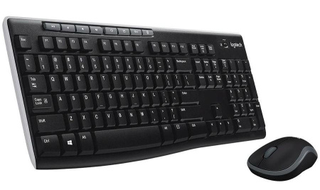 Клавиатура + Мышь Logitech MK270 беспроводной черный (920-004518)