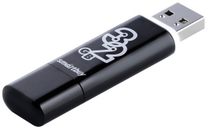 Карта USB2.0 32 GB SMARTBUY GLOSSY SERIES BLACK