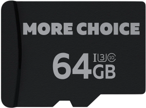 Карта micro-SD 64 GB MORE CHOICE MC64 (4610196402104)