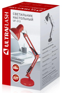 Лампа настольная ULTRAFLASH UF-313 С04 красный