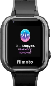 Смарт-часы AIMOTO IQ 4G с голосовым помощником Маруся черный