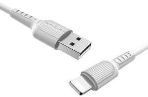 Кабель USB 2.0 A вилка - 8pin 1 м Borofone BX16 (White)