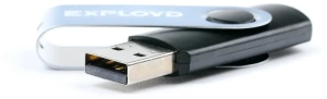 Карта USB2.0 64 GB EXPLOYD 530 черный