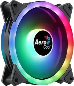 Кулер корпус 120x120x25 AeroCool Duo 12 черный ARGB 1000rpm 6-pin