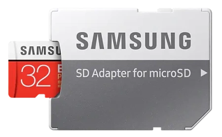 Карта micro-SD 32 Gb SAMSUNG MB-MC32GA/RU EVO PLUS (+ адаптер)