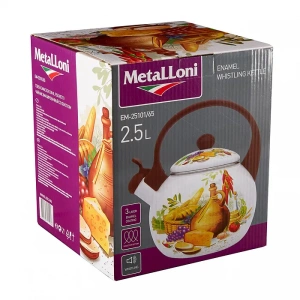 Чайник со свистком METALLONI ЕМ-25101/65 2,5л