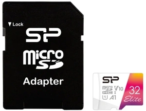 Карта micro-SD 32 GB SILICON POWER SP032GBSTHBV1V20SP Elite Class10 + adapter