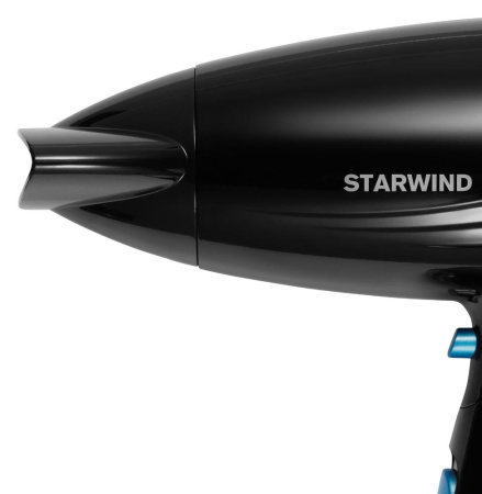 Фен STARWIND SHD 7066 черный/синий