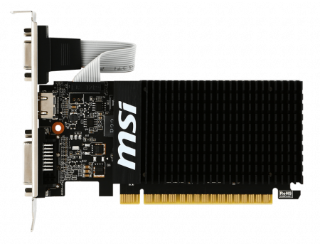 Видеокарта MSI PCI-E GT 710 1GD3H LP NV GT710 1024Mb 64b DDR3 954/1600 DVIx1/HDMIx1/CRTx1/HDCP Ret l