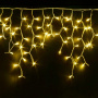 Электрогирлянда уличная LUAZON LIGHTING "Бахрома" 3х0,9м, УМС, белая нить, 232 LED, свечение тепл белое, 220 В (2361654)