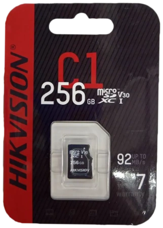 Карта micro-SD 256 GB Hikvision Class10 HS-TF-C1(STD)/256G/ZAZ01X00/OD C1