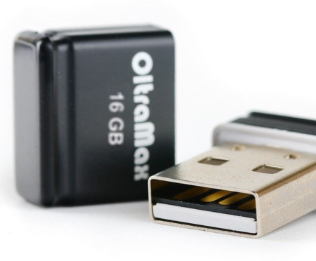 Карта USB2.0 16 GB OLTRAMAX черный [OM016GB-mini-50-B]