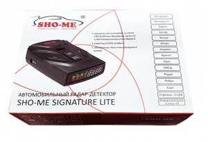 Радар-детектор SHO-ME SIGNATURE LITE