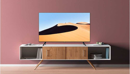 TV LCD 43" SAMSUNG UE43TU7100 черный/Ultra HD/Smart