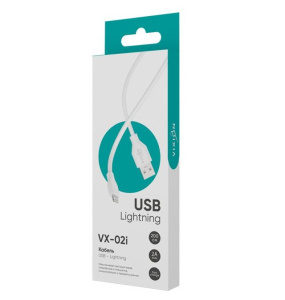 Кабель USB 2.0 A вилка - 8pin 2 м Vixion 2.4A VX-02i PRO белый