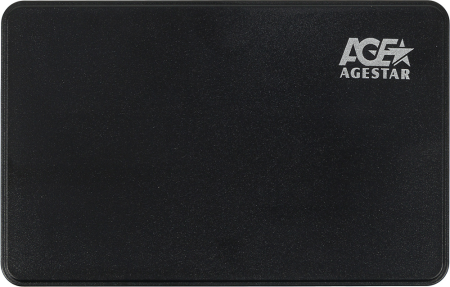Внешний корпус AgeStar 3UB2P2 SATA III пластик черный 2.5"