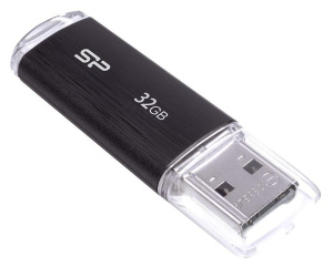 Карта USB2.0 32GB Silicon Power Ultima U02 SP032GBUF2U02V1K черный