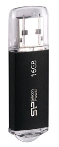 Карта USB2.0 16 GB Silicon Power Ultima SP016GBUF2M01V1K черный