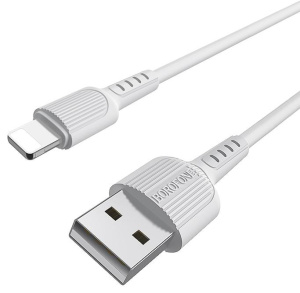 Кабель USB 2.0 A вилка - 8pin 1 м Borofone BX16 (White)