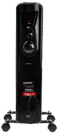 Обогреватель масляный CENTEK CT-6200 BLACK 7 секций