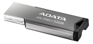 Карта USB3.1 32 GB A-DATA UV350 AUV350-32G-RBK серебристый