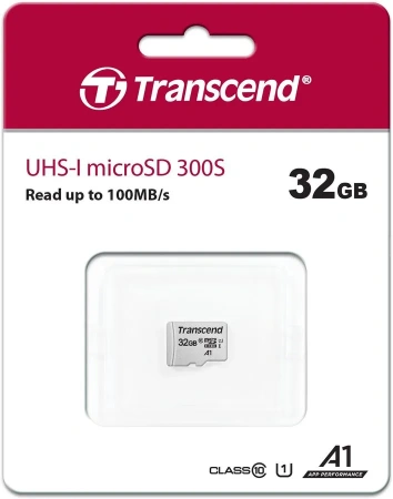 Карта micro-SD 32 GB TRANSCEND TS32GUSD300S w/o adapter