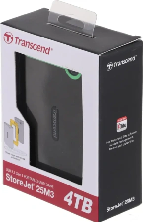 HDD USB 4Tb Transcend USB3.0 TS4TSJ25M3S StoreJet 25M3S (5400rpm) 2.5" серый