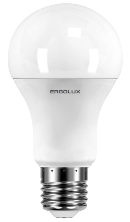 Лампочка E27 светодиод. Ergolux ЛОН LED-A60 Груша-10W-E27-3K 172-265ВТепл.