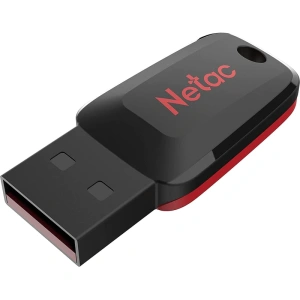 Карта USB2.0 8 GB NETAC NT03U197N-008G-20BK черный/красный