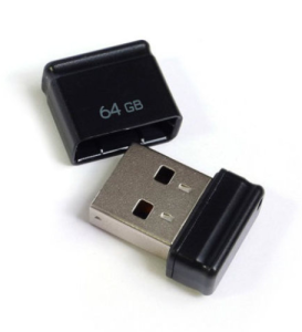 Карта USB2.0 64 GB QUMO Nano Black