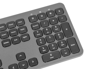 Клавиатура + мышь Oklick 300M черный USB беспроводная