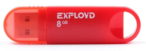 Карта USB2.0 8 GB EXPLOYD 570 красный