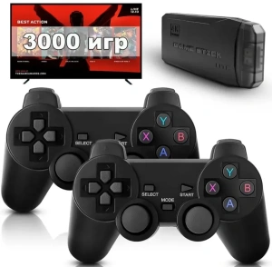 Игровая портативная консоль Game Stick Lite 128 Мб+ карта памяти 64 GB