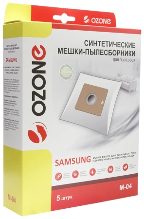 Пылесборник Ozone micron M-04 (синт.) 5шт. (Samsung VP-95)