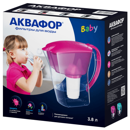 Фильтр для воды АКВАФОР Baby цикламен