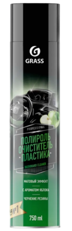 Полироль-очиститель пластика GraSS "Dashboard Cleaner" матовый блеск яблоко 750мл 