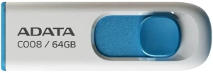 Карта USB2.0 64 GB ADATA Classic C008 (AC008-64G-RWE) синий/белый