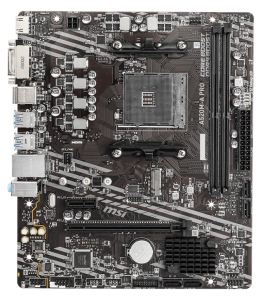 М/П SOC-AM4 MSI A520M-A PRO AMD A520 2xDDR4 mATX AC`97 8ch(7.1) GbLAN RAID+DVI+HDMI