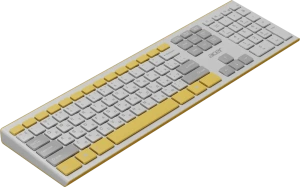 Клавиатура + Мышь Acer OCC200 желтый/белый