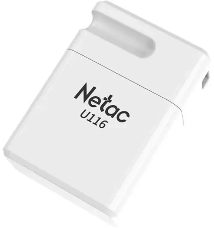 Карта USB2.0 64 GB NETAC U116 NT03U116N-064G-20WH USB2.0 белый