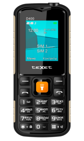 Сотовый телефон TEXET TM-D400 черный