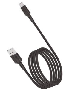 Кабель USB 2.0 A вилка - Type C 1 м  Vixion VX-07c PRO 2.4A черный