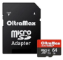 Карта micro-SD 64 GB OLTRAMAX Class 10 UHS-1 Elite + адаптер