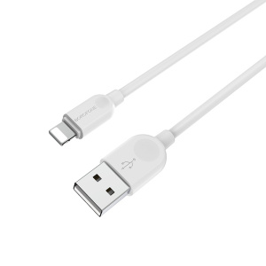 Кабель USB 2.0 A вилка - 8pin 1 м Borofone BX14 (White)