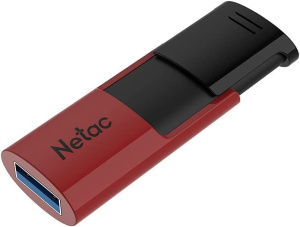 Карта USB3.0 64 GB NETAC NT03U182N-064G-30RE красный/черный