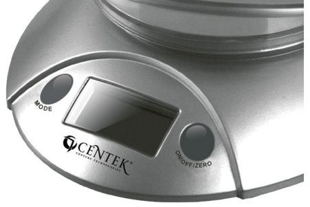 Весы кухонные электронные CENTEK CT-2451 серебро/черный
