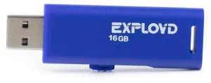 Карта USB2.0 16 GB EXPLOYD 580 синий