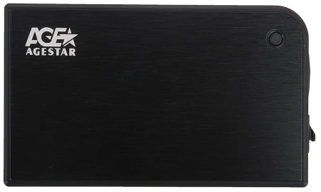 Внешний корпус AgeStar 3UB2A14 SATA II USB3.0 пластик/алюминий черный